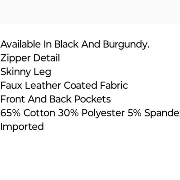 Faux Leather pants - Picture 4 of 4